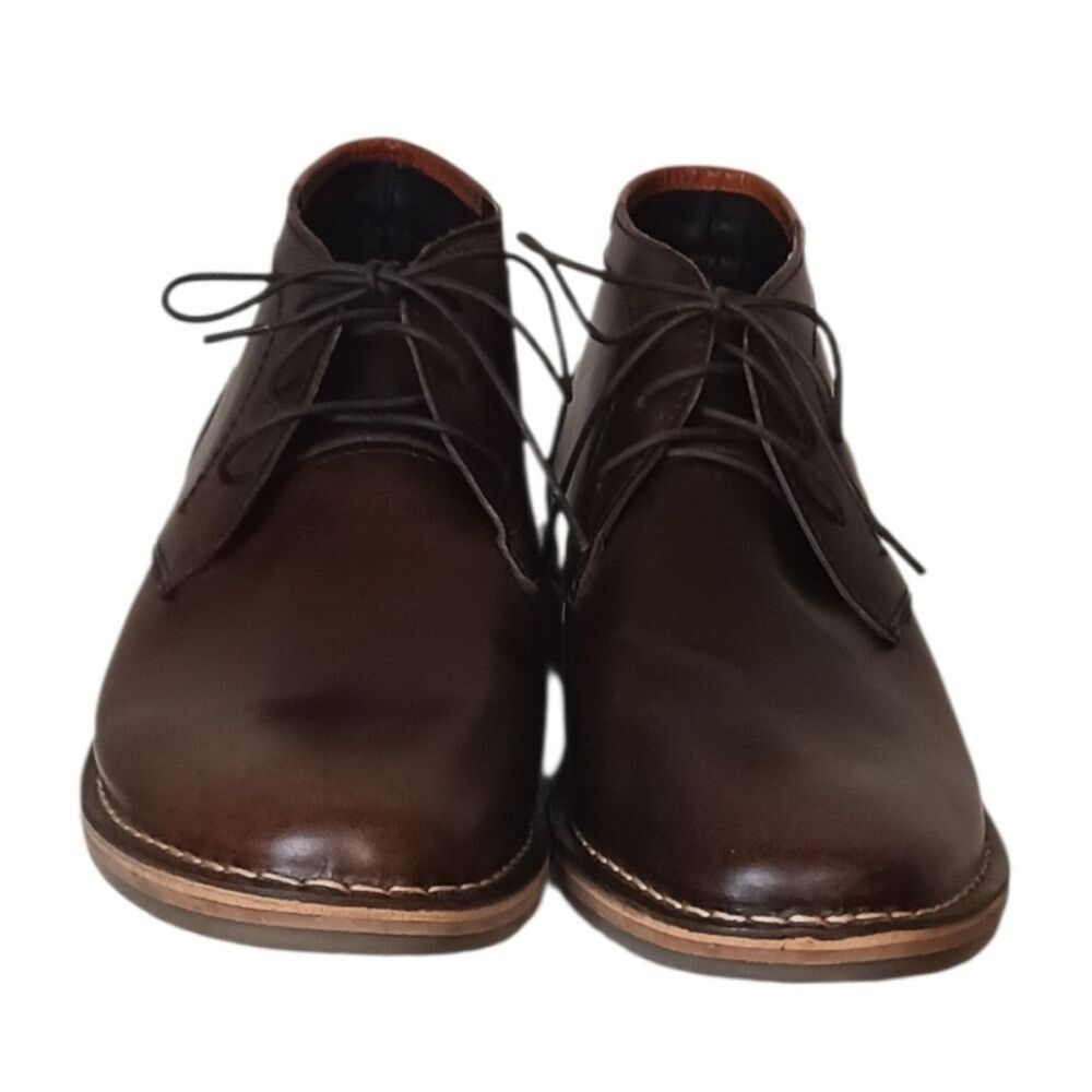 Steve Madden Classic Tan Leather Boots Chukka Style Versatile & Comfy Men's 12